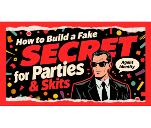 How to Build a Fake Secret Agent Identity for Parties & Skits
