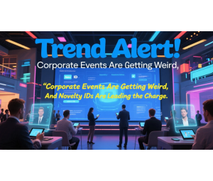 Trend Alert: Corporate Events Are Getting Weird, And Novelty IDs Are Leading the Charge