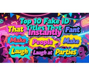 Top 10 Fake ID Titles That Instantly Make People Laugh at Parties