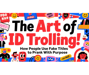 The Art of ID Trolling: How People Use Fake Titles to Prank With Purpose