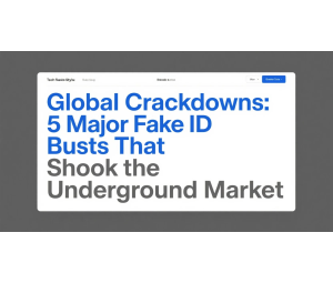 Global Crackdowns: 5 Major Fake ID Busts That Shook the Underground Market