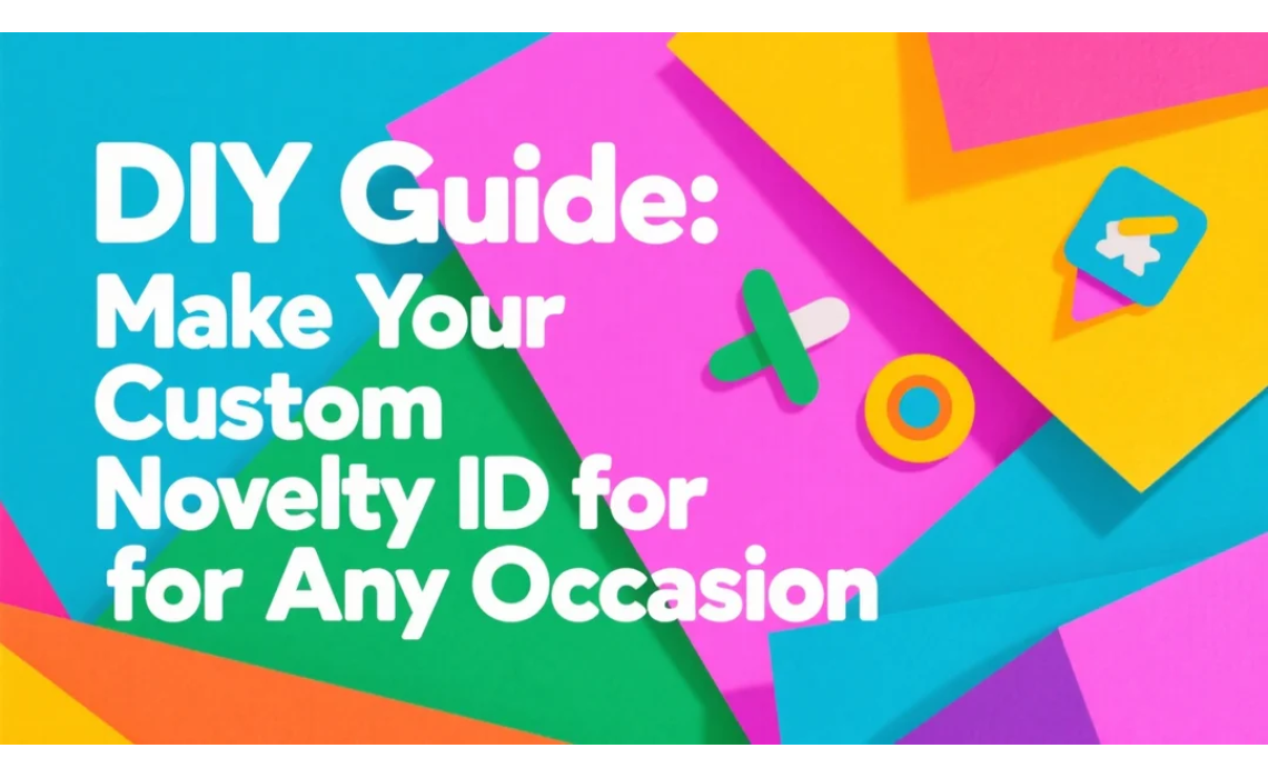 DIY Guide: Make Your Custom Novelty ID for Any Occasion DIY Guide: Make Your Custom Novelty ID for Any Occasion