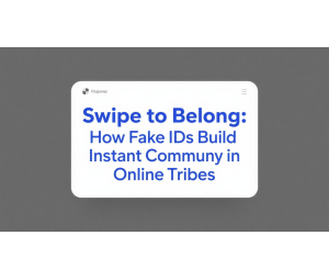 Swipe to Belong: How Fake IDs Build Instant Community in Online Tribes