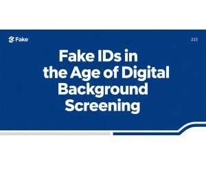 Fake IDs in the Age of Digital Background Screening