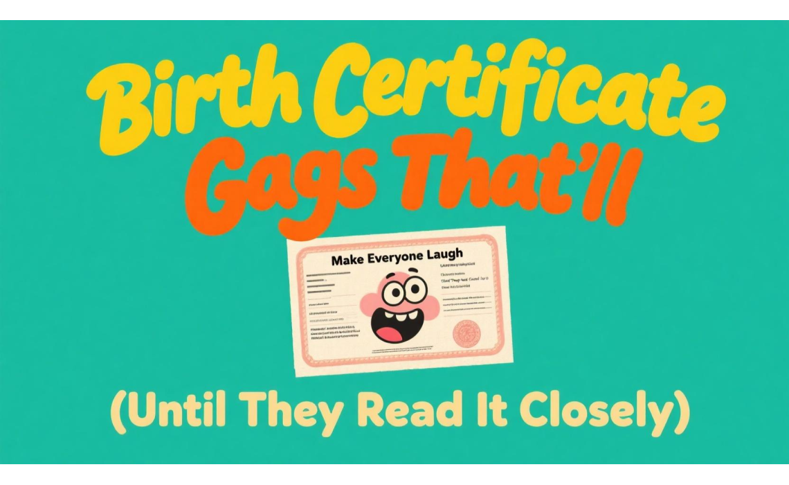 Birth Certificate Gags That’ll Make Everyone Laugh (Until They Read It Closely) Birth Certificate Gags That’ll Make Everyone Laugh (Until They Read It Closely)