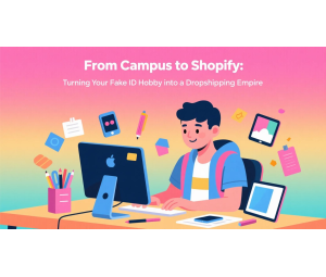 From Campus to Shopify: Turning Your Fake ID Hobby into a Dropshipping Empire