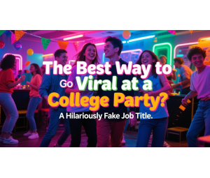 The Best Way to Go Viral at a College Party? A Hilariously Fake Job Title