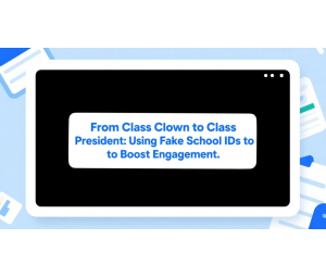 From Class Clown to Class President: Using Fake School IDs to Boost Engagement