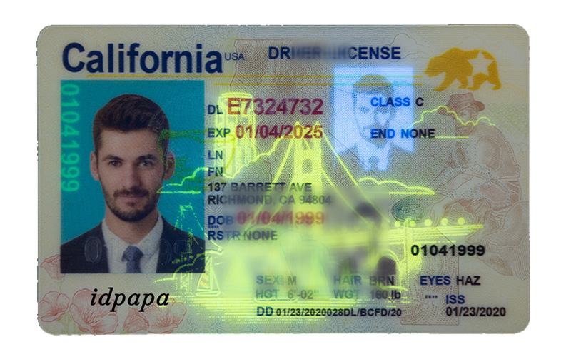 California scannable fake id